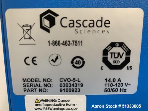 Used- Cascade Sciences Double Up Vacuum Oven Package