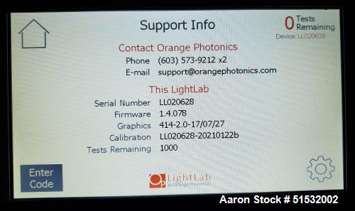 Used Orange Photonics LightLab Portable Cannabis/Hemp Analyzer