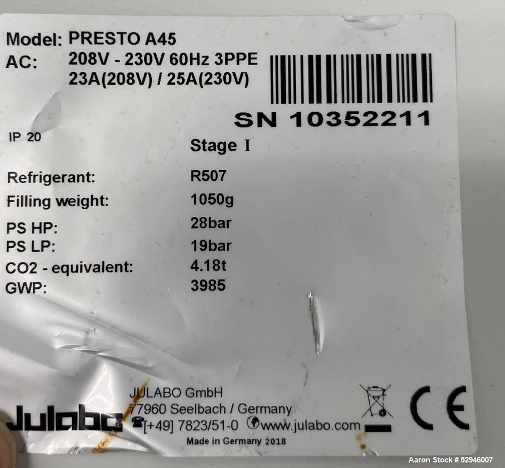 Julabo PRESTO A45 Process System