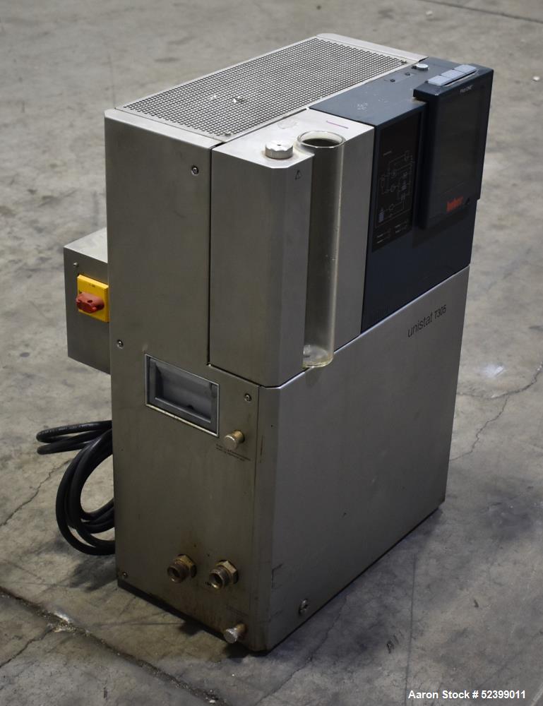 Used- Huber UniStat T-305 Heating Circulator. Operating temperature 65 to 300 degrees C. 5.7" Color Touchscreen. 4.8kW Heati...