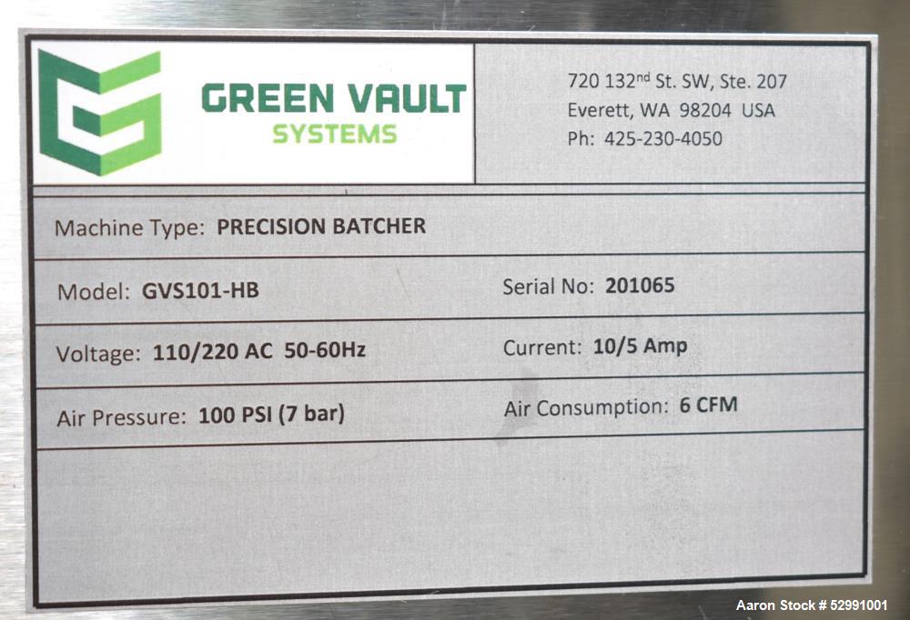 Green Vault Systems GVS Precision Batcher