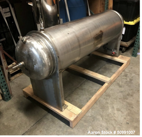 Used CH Murphy Approximate 50 Gallon Stainless Steel Jacketed Storage Tank