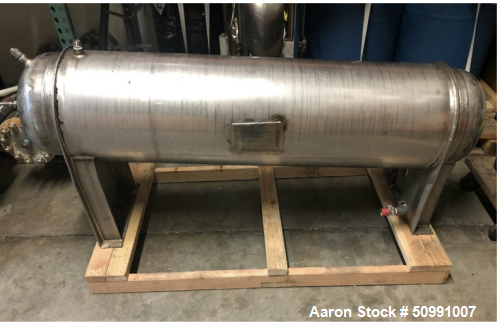 Used CH Murphy Approximate 50 Gallon Stainless Steel Jacketed Storage Tank