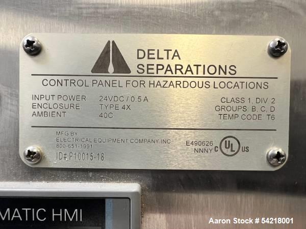 Used Delta CUP-15 Ethanol Centrifuge System | 300 lbs/Day | 304 & 316L Stainless | Closed Loop | -40°C to 60°C | 230V | Includes Kegs, Hoses & Adaptors