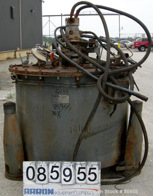 Used Stainless Steel Ametek Perforated Basket Centrifuge