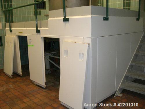 Used Broadbent 48 x 30 Basket Centrifuge, Type Series E, Hastelloy C276. Unit rated 1.2 kg/dm3 and 1050 rpm maximum speed. Unit measures approximately 1250 mm diameter x 1300 mm straight side. Unit h...