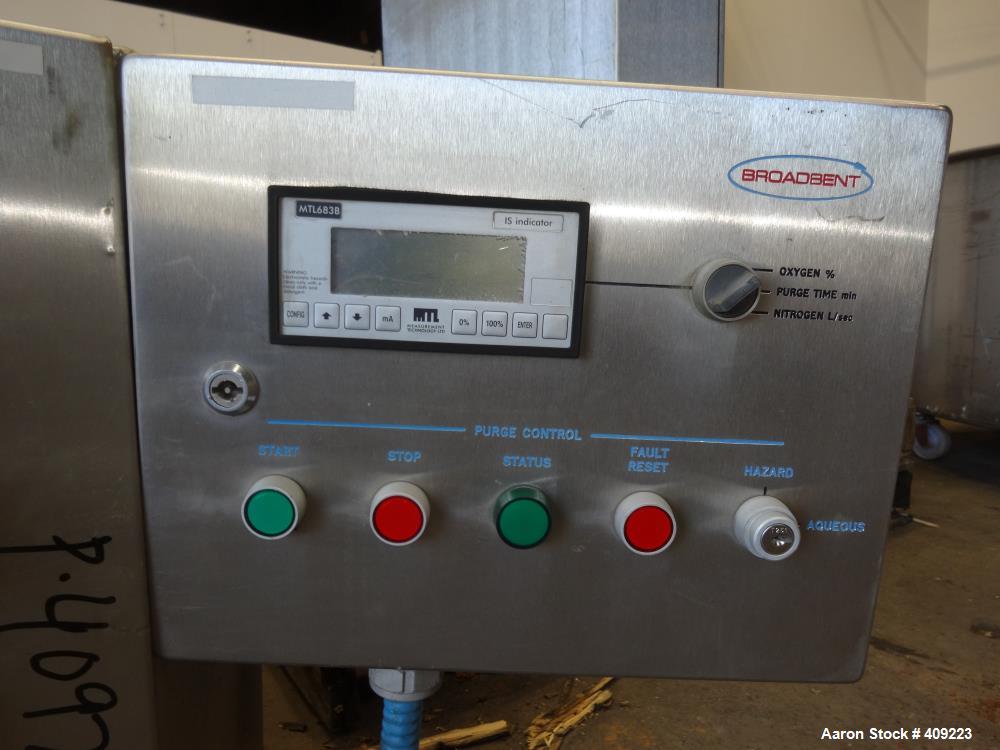Used Broadbent 48 x 30 perforated basket centrifuge
