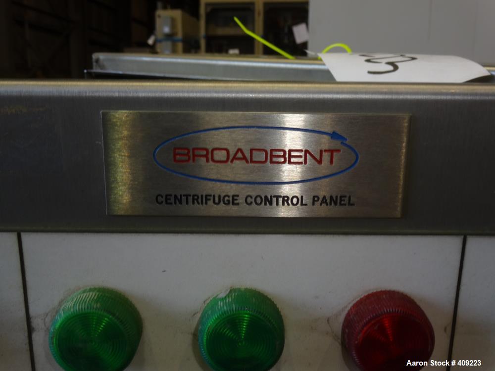 Used Broadbent 48 x 30 perforated basket centrifuge