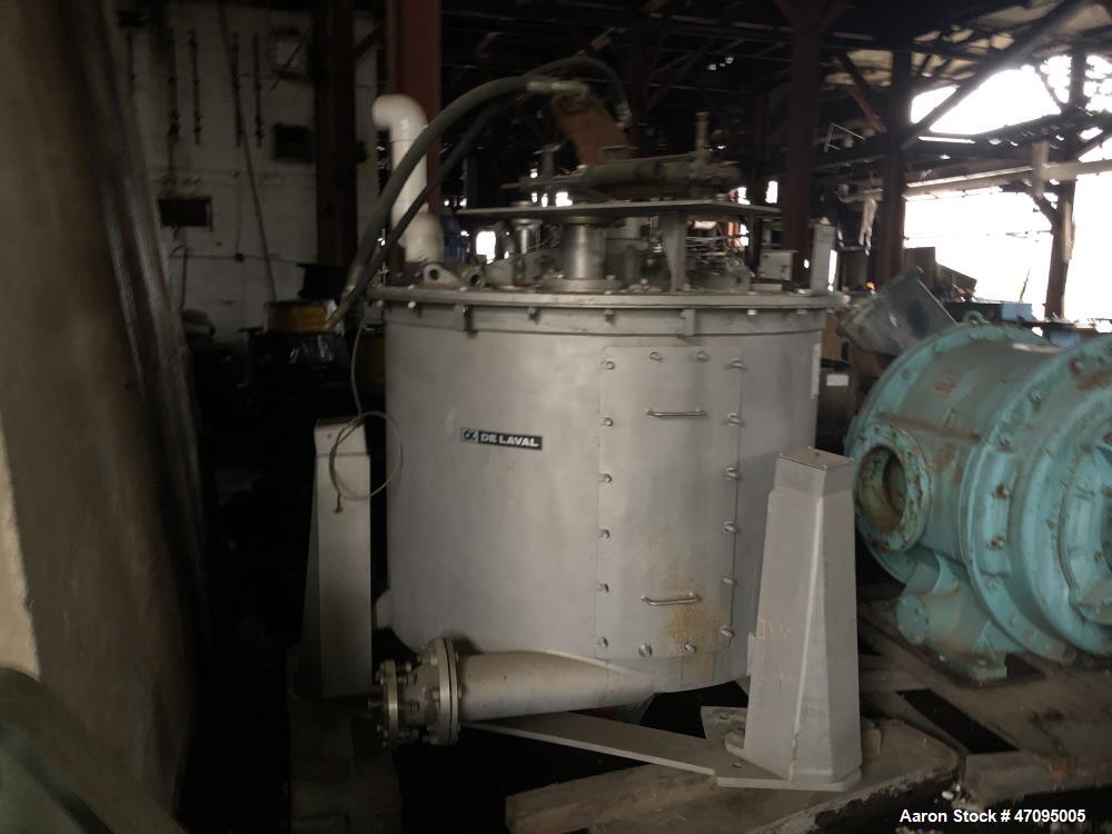 Used- Delaval / ATM 48" x 30" Perforated Basket Centrifuge