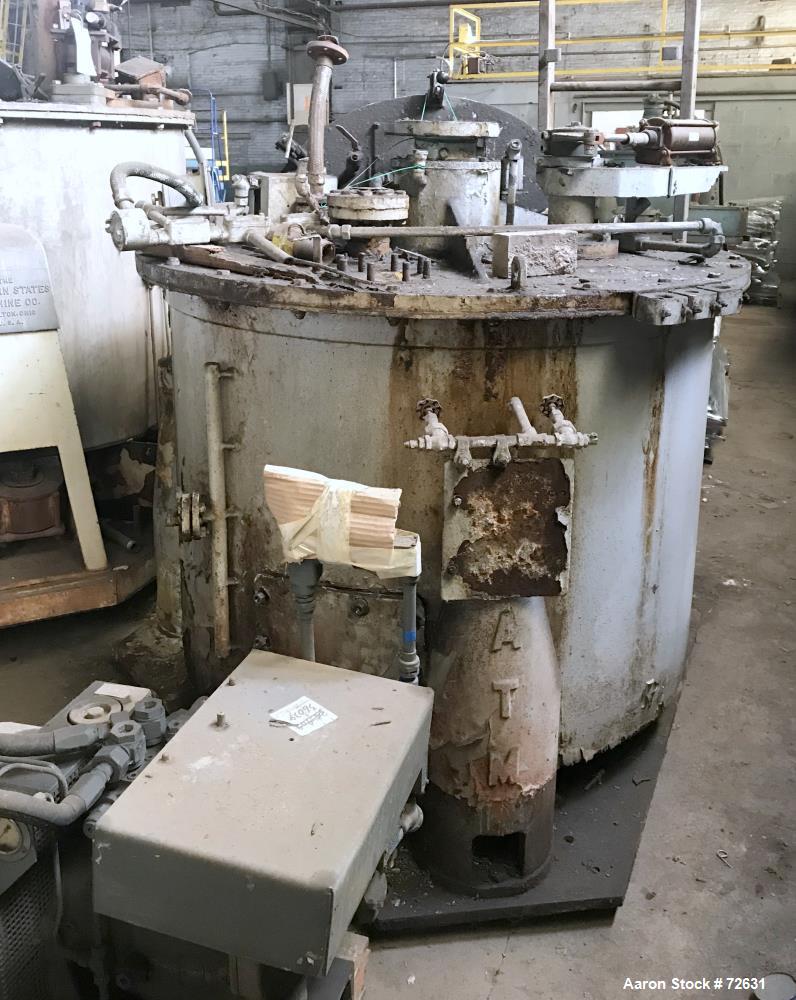 Used Stainless Steel Delaval Perforated Basket Centrifuge