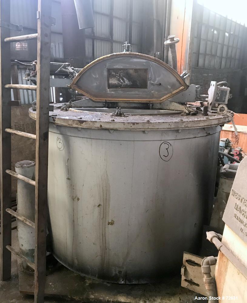 Used Stainless Steel Delaval Perforated Basket Centrifuge