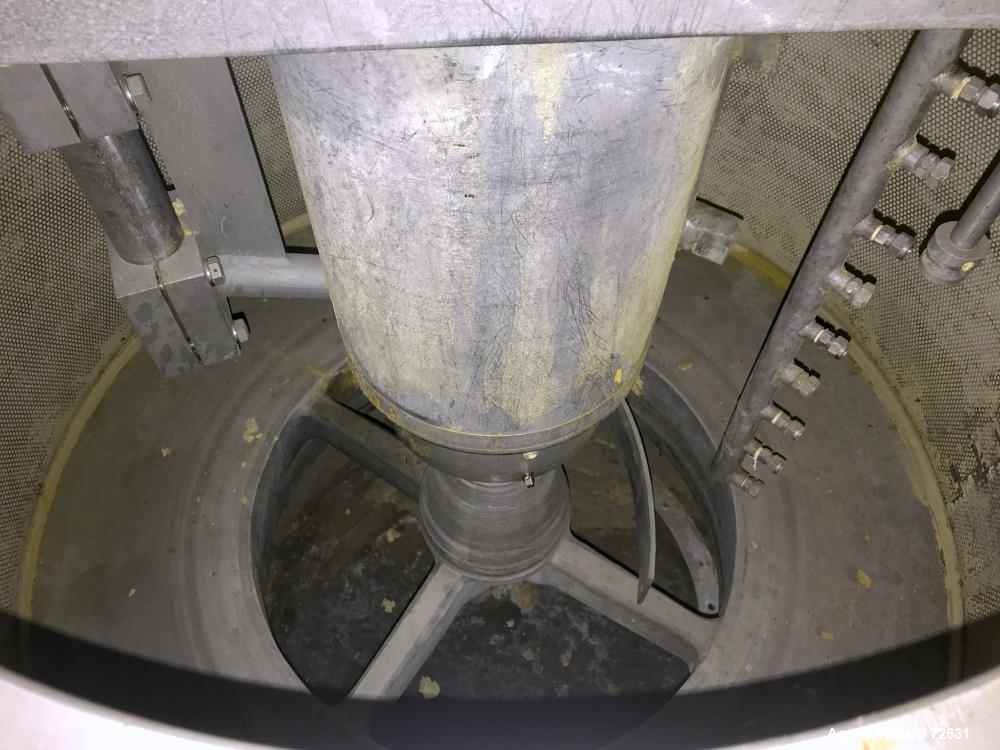 Used Stainless Steel Delaval Perforated Basket Centrifuge