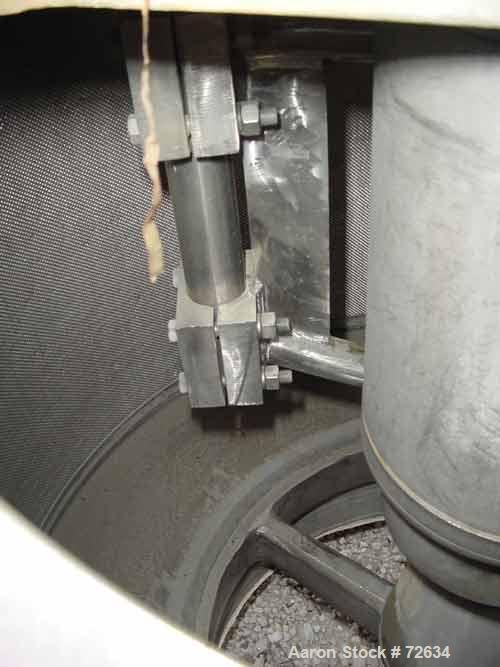 Used Stainless Steel Delaval Perforated Basket Centrifuge