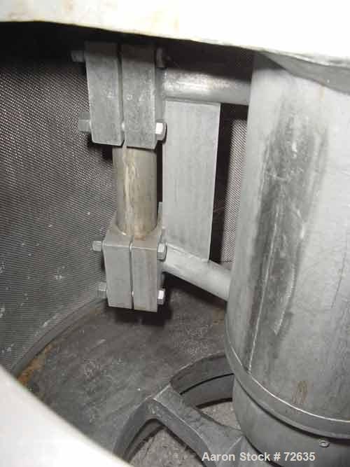 Used Stainless Steel Delaval Perforated Basket Centrifuge