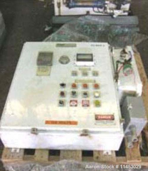 Used Ketema/ATM 48" x 30" perforated basket centrifuge. 316L stainless steel construction on product contact areas. Max bowl speed 1380 rpm, top load, bottom unload, tripod suspension system, single ...