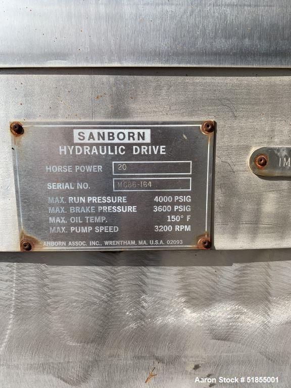 Used Sandborn 40" x 24" Automatic Basket Centrifuge
