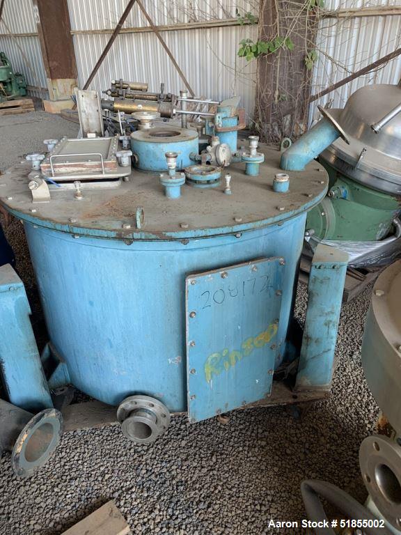 Used-Sandborn 48" x 24" Perforate Basket Centrifuge