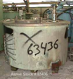 Used Stainless Steel Sanborn Pressuretite Perforated Basket Centrifuge