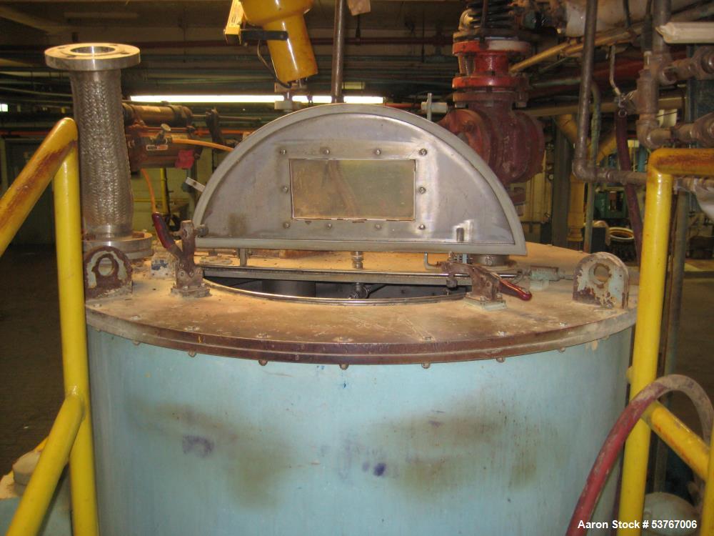 Used Sharples Sludgepack SP6500 Basket Centrifuge – 16 Cu Ft, 50 HP Hydraulic System, SS Construction