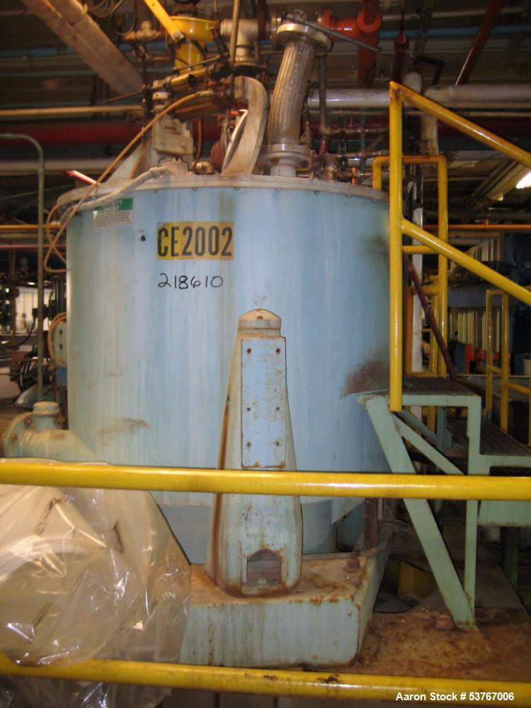 Used Sharples Sludgepack SP6500 Basket Centrifuge – 16 Cu Ft, 50 HP Hydraulic System, SS Construction