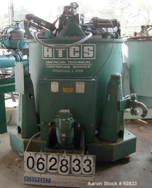 Used Stainless Steel Sharples Solid Bowl Basket Centrifuge