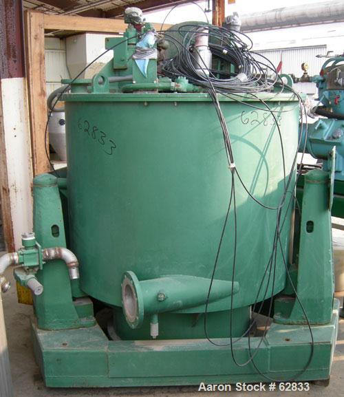 Used Stainless Steel Sharples Solid Bowl Basket Centrifuge