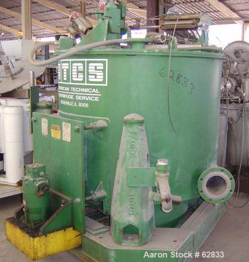 Used Stainless Steel Sharples Solid Bowl Basket Centrifuge