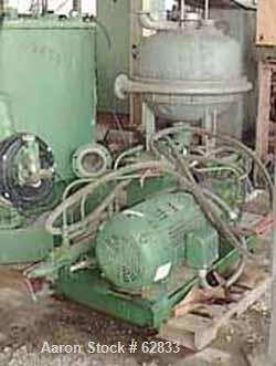 Used Stainless Steel Sharples Solid Bowl Basket Centrifuge