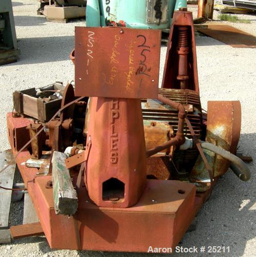USED: Sharples 48" x 24" Tornado perforate basket centrifuge. Shell is Carpenter-20, bowl is 316L stainless steel. Max bowl speed 1150 rpm. 12.5 cubic foot capacity, belt underdriven, top loading, bo...
