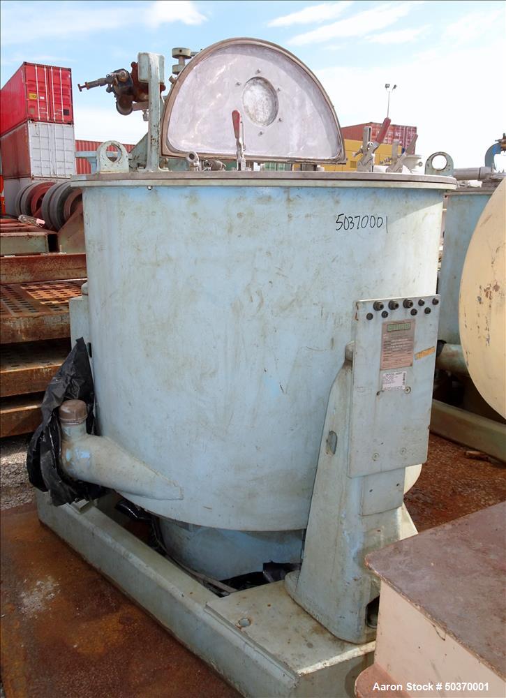 Sharples 48" x 30" Perforated Basket Basket Centrifuge