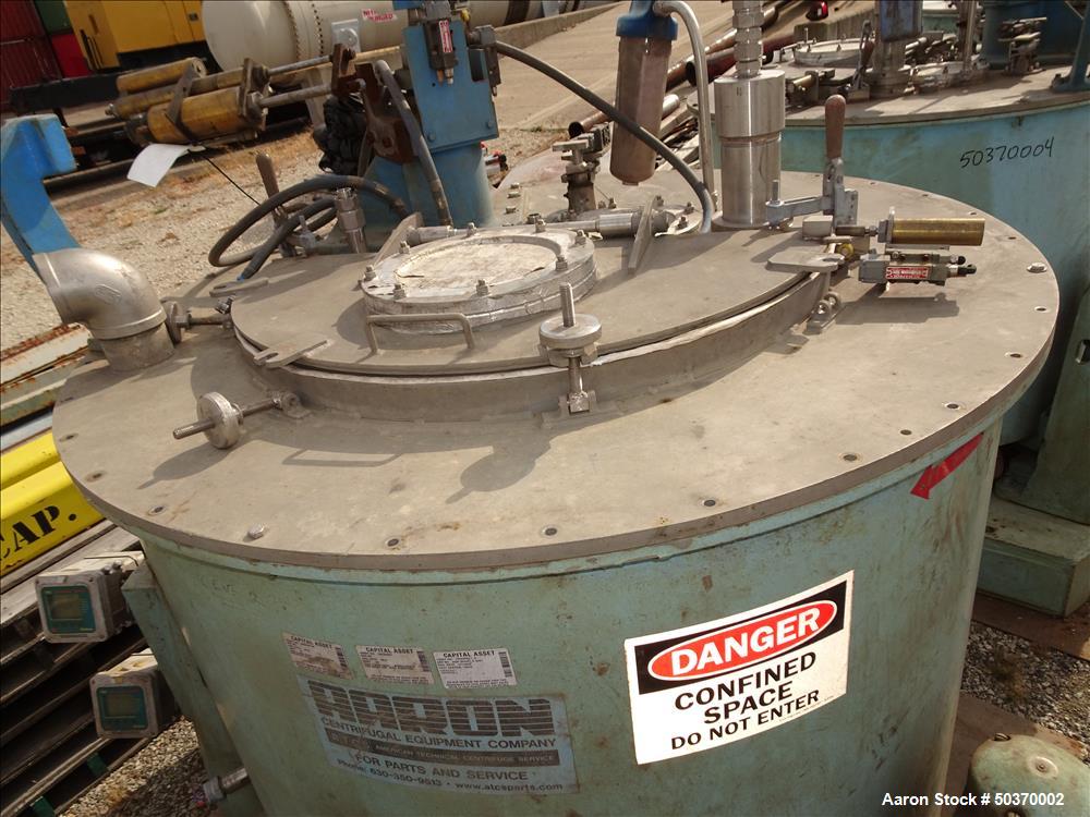 Used Sharples 48" x 30" Perforated Basket Basket Centrifuge.