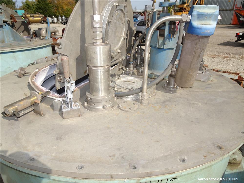 Used- Sharples 48" x 30" Perforated Basket Basket Centrifuge.