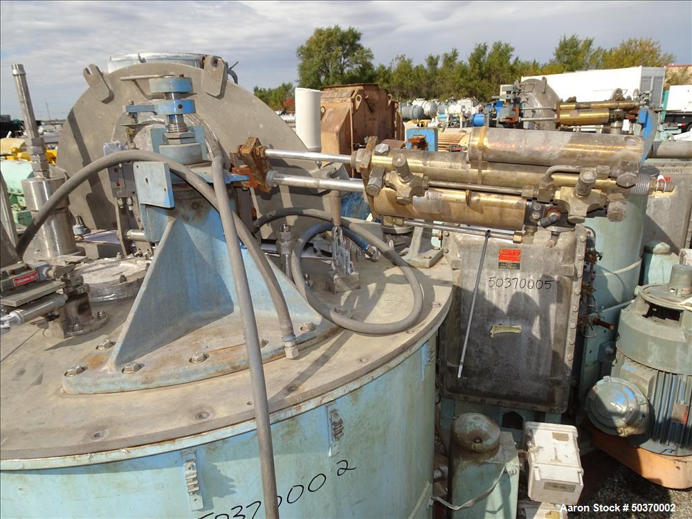 Used Sharples 48" x 30" Perforated Basket Basket Centrifuge.