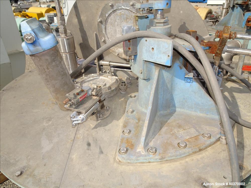 Used Sharples 48" x 30" Perforated Basket Basket Centrifuge.