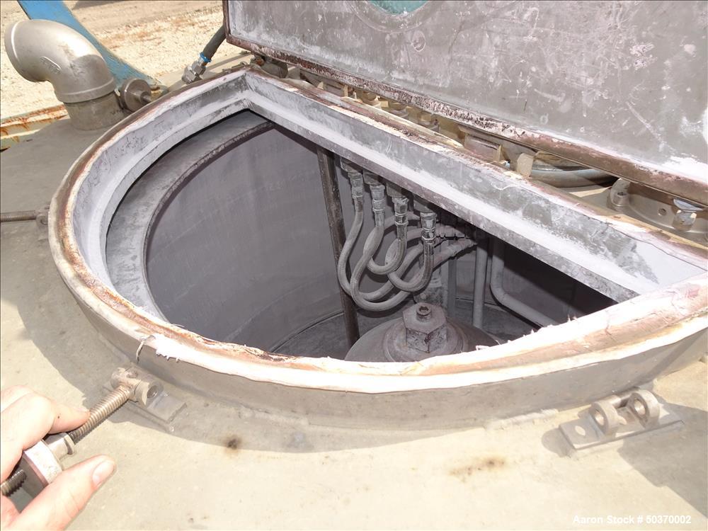 Used Sharples 48" x 30" Perforated Basket Basket Centrifuge.