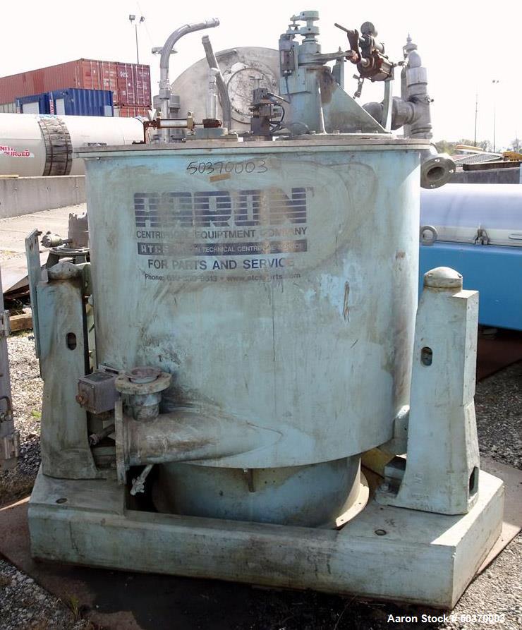 Used- Sharples 48" x 30" Perforated Basket Basket Centrifuge