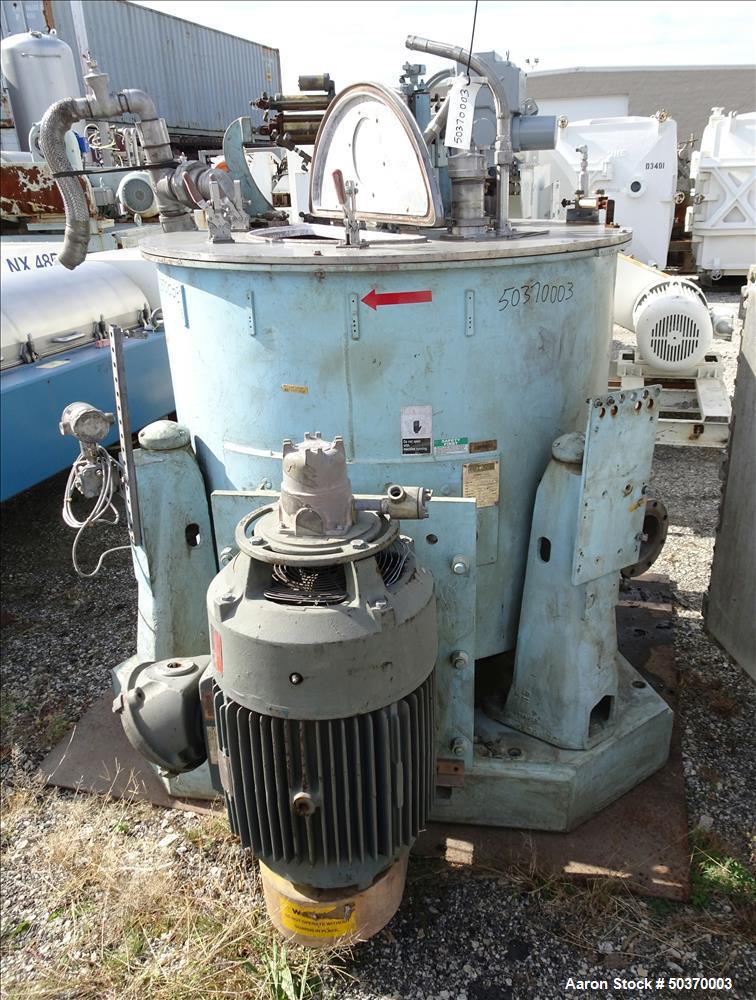 Used Sharples 48" x 30" Perforated Basket Basket Centrifuge