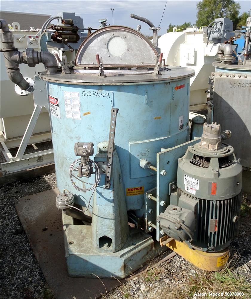 Used Sharples 48" x 30" Perforated Basket Basket Centrifuge