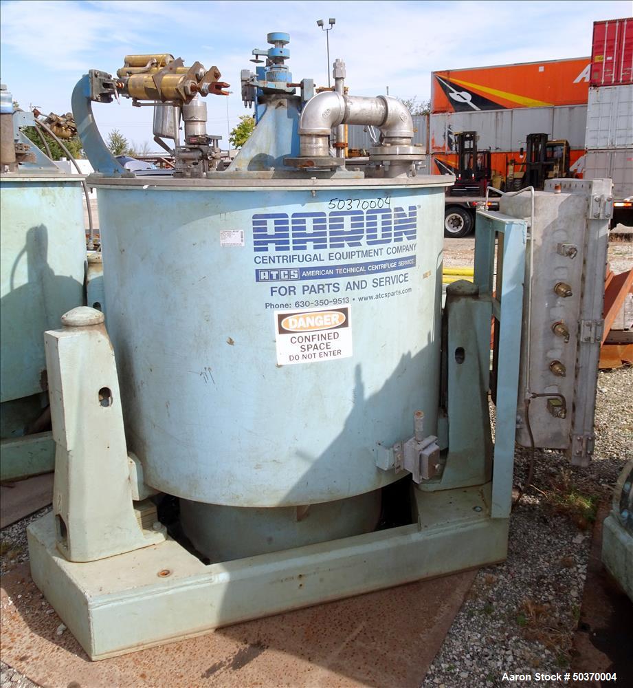 Used Sharples 48" x 30" Perforated Basket Centrifuge