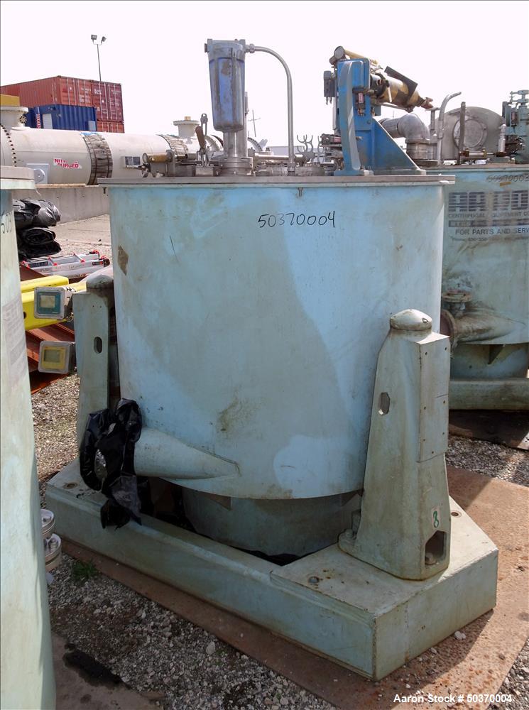 Used Sharples 48" x 30" Perforated Basket Centrifuge