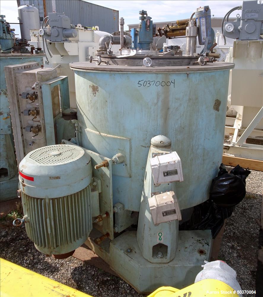 Used Sharples 48" x 30" Perforated Basket Centrifuge