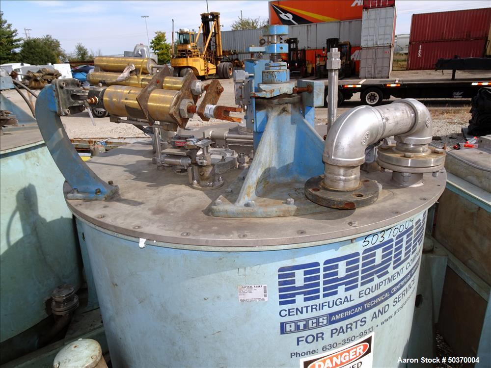 Used Sharples 48" x 30" Perforated Basket Centrifuge