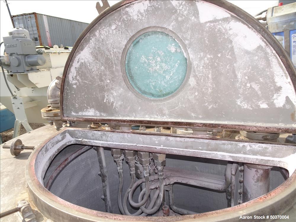 Used Sharples 48" x 30" Perforated Basket Centrifuge