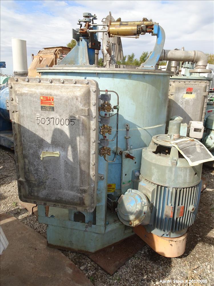 Used Sharples 48" x 30" Perforated Basket Basket Centrifuge