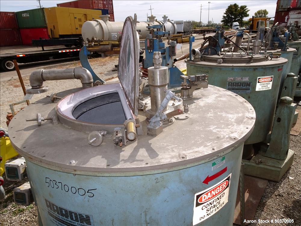 Used Sharples 48" x 30" Perforated Basket Basket Centrifuge