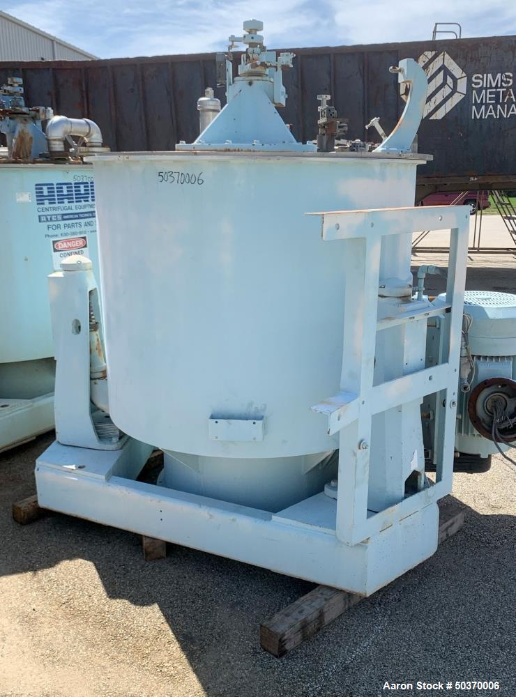 Used- Sharples 48" x 30" Perforated Basket Basket Centrifuge.