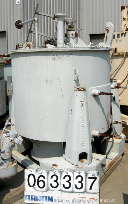 Used Stainless Steel Sharples Perforated Basket Centrifuge 