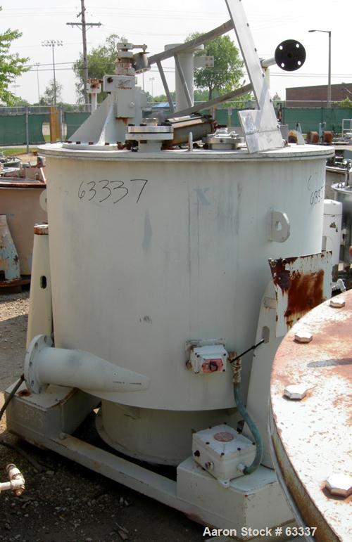 Used Stainless Steel Sharples Perforated Basket Centrifuge 