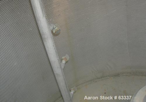 Used Stainless Steel Sharples Perforated Basket Centrifuge 