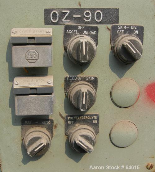 Used Stainless Steel Sharples Sludge Solid Bowl Centrifuge